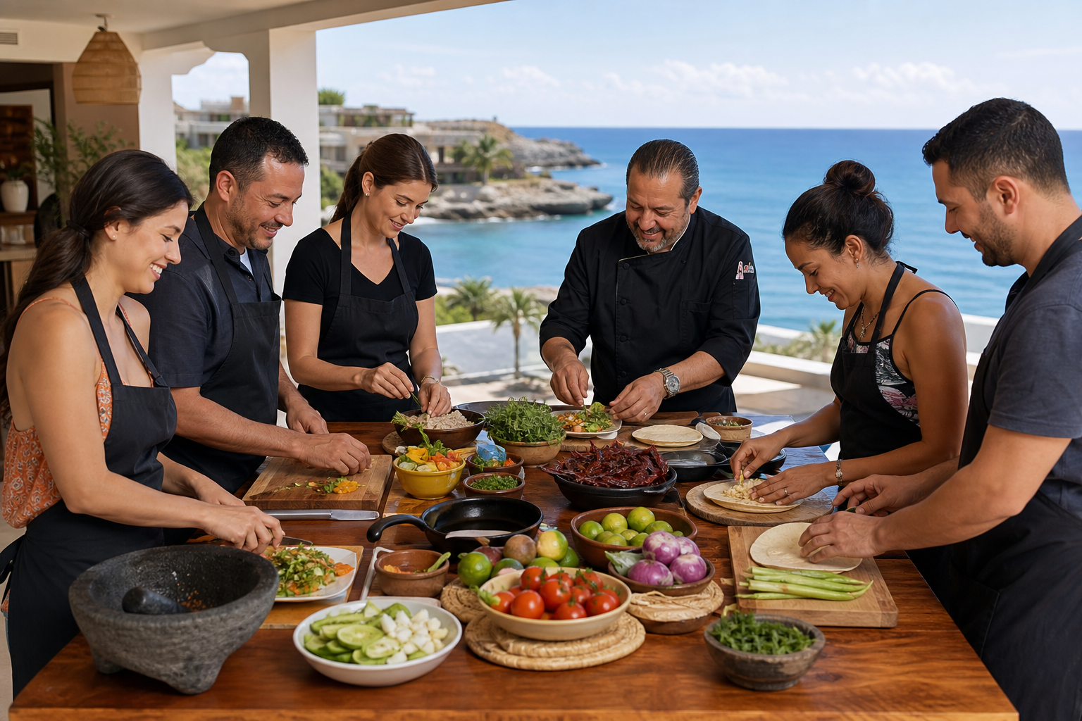 Mexican Cooking Class in Private Rental Villa with Ocean Views