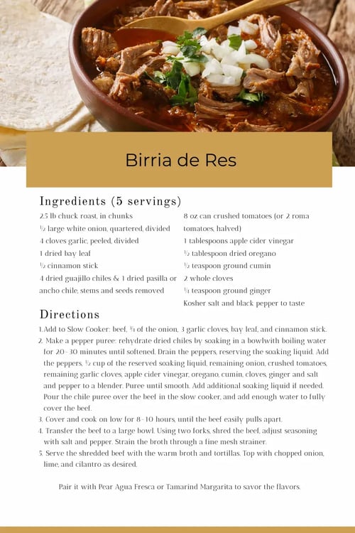 Del Mar Birria de Res recipe