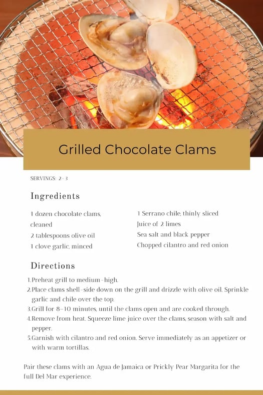 DM - Grilled Chocolate Clams
